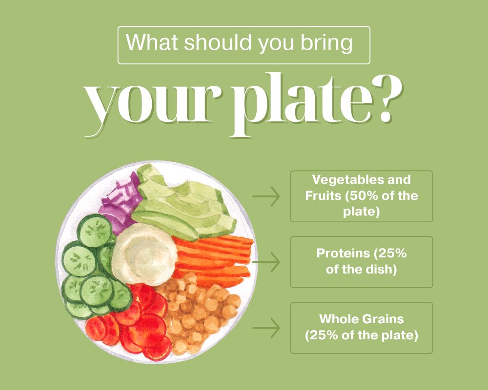 Post Instagram Nutrición Alimentación Ilustrado Verde