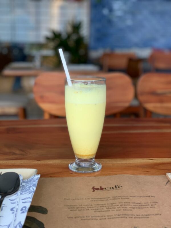 Pineapple cucumber honey juice